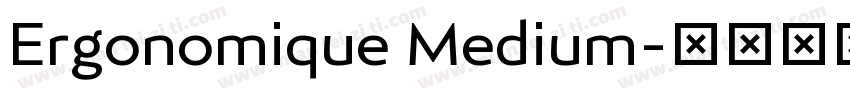 Ergonomique Medium字体转换